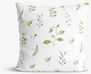 Goldea dekoračná obliečka na vankúš - eukalyptové lístky 40 x 40 cm