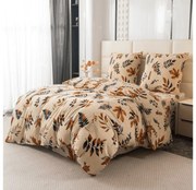 Mikroplyšové obliečky AUTUMNA krémové Rozmer obliečky: 70 x 90 cm | 140 x 200 cm