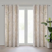 ZATEMŇOVACÍ ZÁVES NA KRÚŽKOCH SOFI 135X250 CM VZOROVANÁ