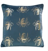 DEKORAČNÁ OBLIEČKA NA VANKÚŠ BLINK15 45X45 CM MODRÁ