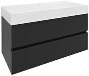 Sapho Sapho, ODETTA umývadlová skrinka 95x50x43,5cm, antracit matný, DT100-3434