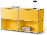Kovový regál »CN3« s výklopnými priehradkami, žltý