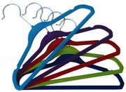 Velúrový vešiak Mini sada 5 kusov - mix farieb