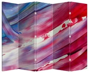 Paraván - ružovomodrá farby (210x170 cm)