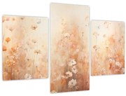 Obraz - Vzor divokých kvetov (90x60 cm)