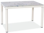 Jedálenský stôl Damar 100 x 60 cm, krémová