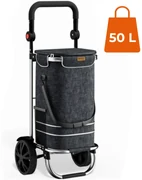 Jurhan Nákupná taška na kolieskach EASY, 50l, čierna
