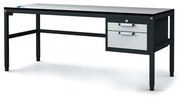 Alfa 3 Antistatický dielenský ESD stôl, 2 zásuvkový box na náradie, 1800x800x745-985 mm