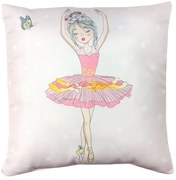 Jerry Fabrics Detský vankúšik s potlačou - Balerína | 40 x 40 cm