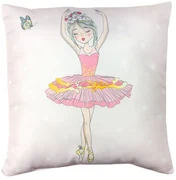 Jerry Fabrics Detský vankúšik s potlačou - Balerína | 40 x 40 cm