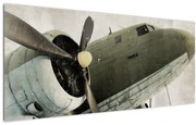 Obraz - Staré vrtuľové lietadlo (120x50 cm)
