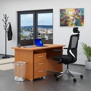 Zostava kancelárskeho nábytku Visio 1, 140 cm, čerešňa