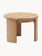 Okrúhly záhradný pomocný stolík z eukalyptového dreva Xoriguer