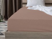 Jersey plachty EXCLUSIVE svetlohnedá 200x220 cm, 100% bavlna