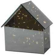 LED sklenený domček ELITE, sivý - viac veľkostí Veľkosť: L