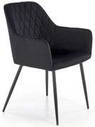 Jedálenská stolička Kinzie, čierna