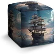 Sablio Taburet Cube Plachetnica medzi skalami: 40x40x40 cm