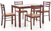 Sada stôl New Starter 2 + 4 stoličky mdf/drevo – espresso