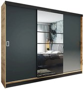 Skriňa Retro 200 6L craft / dvierka grafit