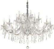 Závesný luster Ideal Lux Napoleon SP18 chróm 18xE14 960mm