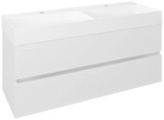 Sapho Sapho, ODETTA umývadlová skrinka 118x50x43,5cm, biela lesk, DT120-3030