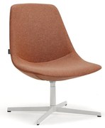 Kreslo LANGLEY, biela/medená