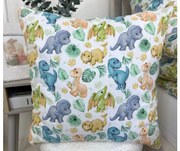 INTERMEDIC SK Obliečka na vankúš Dino 40x40 cm – 100 % bavlna, so zipsom