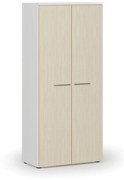 Šatníková skriňa s výsuvom PRIMO WHITE, 1781 x 800 x 420 mm, biela/breza