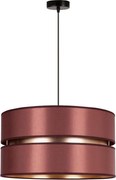 Duolla - Luster na lanku DUO 1xE27/15W/230V pr. 40 cm vínová/zlatá