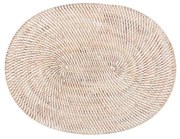 Biele ratanové prestieranie Tiseco Home Studio, 30 x 40 cm