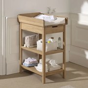 Dubový prebaľovací pult Forrest z masívneho dreva 50 cm