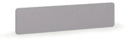 Akustický paraván na stôl, textilný, 180 x 40 cm, sivá