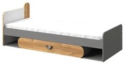 Posteľ Carini CA11 biela/svetlá grafitová