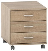 TEMPO ASISTENT 016 komoda na kolieskach, dubSonoma