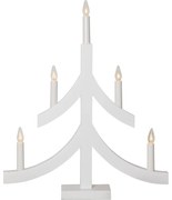 Biela vianočná svetelná dekorácia Pagod – Star Trading