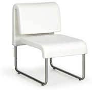 Kožené kreslo do čakární, Sofa PUBLIC, biela