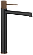 Sapho Sapho, SOLARIS stojanková umývadlová batéria bez výpuste, vysoká, čierna/medená matná, WD006PG