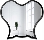 Zrkadlo s organickým tvarom Octopus v čiernom ráme Mdf 180x163