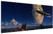Obraz - Prílet mimozemšťanov (120x50 cm)