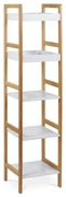 Autronic Bambusový regál 5 políc, 128 cm, DR-013-5