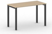 Kancelársky stôl PRIMO SQUARE, 120x60 cm, čierna podnož, buk