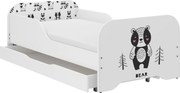 Wooden Toys Detská posteľ MIKI 140x70 BEAR