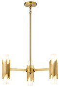 Elstead MARVELE6-AB-OPAL - Luster na tyči MARVELE 6xE14/40W/230V zlatý