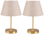 Súprava 2 stolových lámp Deno III krémová