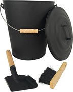 Vedro na popol s kefou a lopatou 24l RD52571