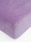 Plachta mikroplyš Deluxe do postieľky 60 x 120 cm - levanduľové