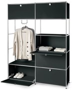 Kovový skriňový systém »CN3«, čierny