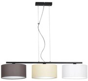 Závesné svietidlo Indigo, 3x textilné tienidlo (mix 6 farieb), b