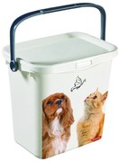 Biely viacúčelový box s vekom Curver, 6 l