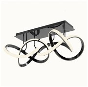 Wofi 9134-205 - LED Stmievateľný prisadený luster INDIGO LED/64W/230V čierna/chróm